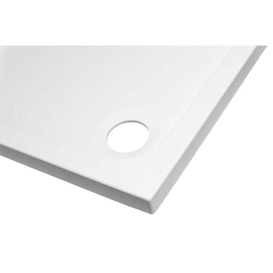 Merlyn Touchstone 1500 x 760mm Anti Slip Rectangular Shower Tray Without Waste - White - S1576RTASTO - Envy Bathrooms Ltd