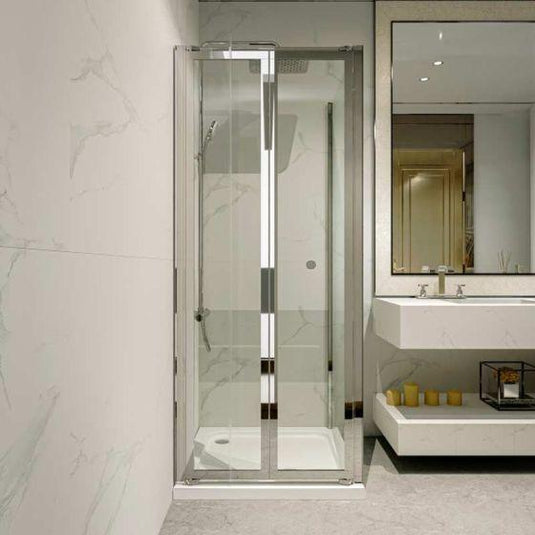 Merlyn Touchstone 800 x 800mm Square Shower Tray Without Waste - White - S80SQTO - Envy Bathrooms Ltd