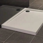 Merlyn Touchstone 900 x 760mm Upstand Rectangular Shower Tray without Waste - White -S976RTUP - Envy Bathrooms Ltd