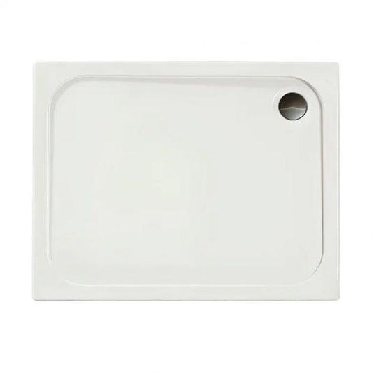 Merlyn Touchstone 900 x 800mm Antislip Rectangular Shower Tray Without Waste - White - S980RTASTO - Envy Bathrooms Ltd