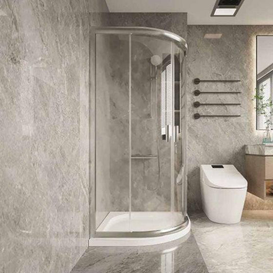 Merlyn Touchstone 900 x 900mm Antislip Quadrant Shower Tray Without Waste - White - S90QASTO - Envy Bathrooms Ltd