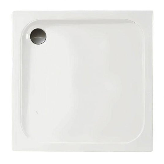 Merlyn Touchstone 900 x 900mm Square Shower Tray Without Waste - White - S90SQTO - Envy Bathrooms Ltd