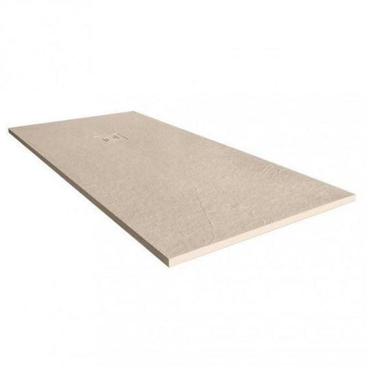 Merlyn Truestone 1400 x 900mm Rectangular Shower Tray with Integrated Waste - Sandstone - T149RTS - Envy Bathrooms Ltd