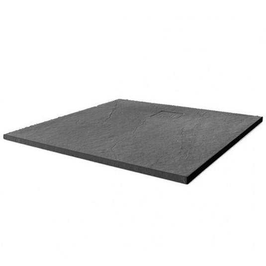 Merlyn Truestone 900 x 900mm Square Shower Tray with Integrated Waste - Graphite - T90RTG - Envy Bathrooms Ltd
