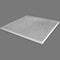 Merlyn Truestone 900 x 900mm Square Shower Tray with Integrated Waste - White - T90RTW