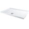 MX Elements 1200mm x 760mm Stone Resin Rectangular Shower Tray with Upstand | White | SQR