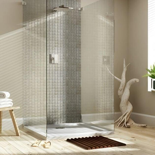 MX Elements 1300mm x 700mm Anti-Slip Rectangular Shower Tray - White - ASSS2 - Envy Bathrooms Ltd