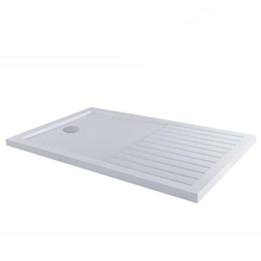 MX Elements 1700 x 800mm Anti-Slip Rectangular Shower Tray - White - ASST6 - Envy Bathrooms Ltd