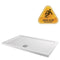 MX Elements 1800mm x 900mm Anti-Slip Rectangular Shower Tray | White | ASXHU