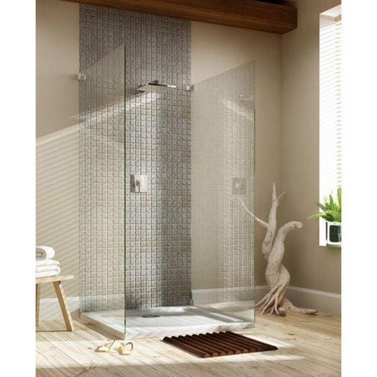 MX Elements 700 x 700mm Anti-Slip Square Shower Tray - White - ASXHA - Envy Bathrooms Ltd