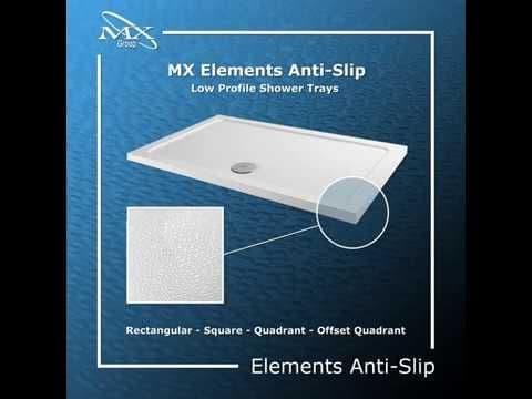 MX Elements 760 x 760mm Square Shower Tray - White - Envy Bathrooms Ltd