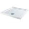 MX Elements 900mm x 900mm Stone Resin Square Shower Tray with Upstand | White | SCH