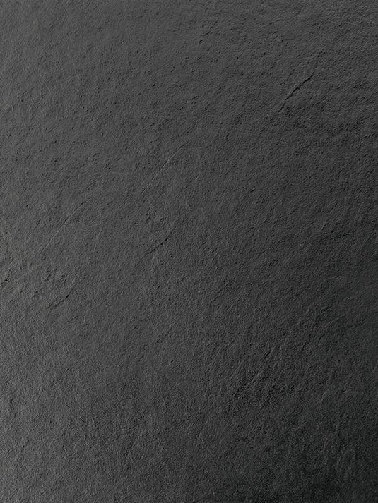 MX Minerals 1600mm x 900mm Anti-Slip Slate Effect Rectangular Shower Tray - Jet Black - X1W - Envy Bathrooms Ltd