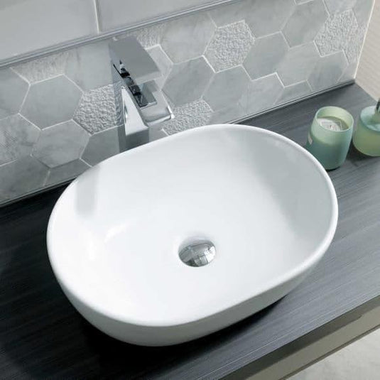 Oceana Bella Freestanding Round Basin 475mm - Envy Bathrooms Ltd