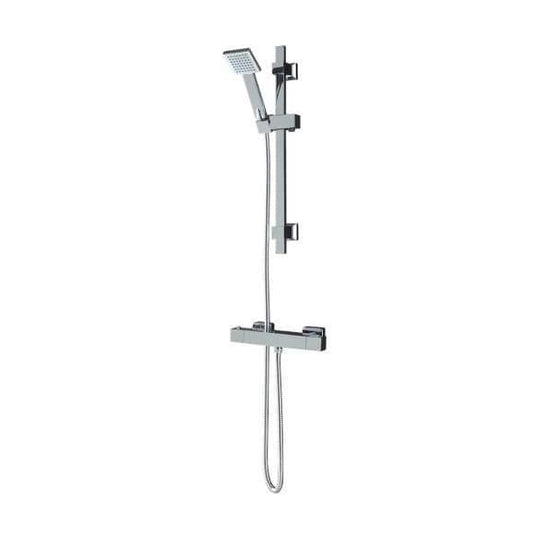 Oceana Blox Thermostatic Bar Shower Valve with Sliding Rail Kit - Envy Bathrooms Ltd