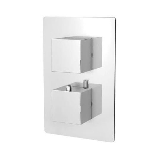 Oceana Blox Twin Concealed Thermostatic Shower Valve - Envy Bathrooms Ltd