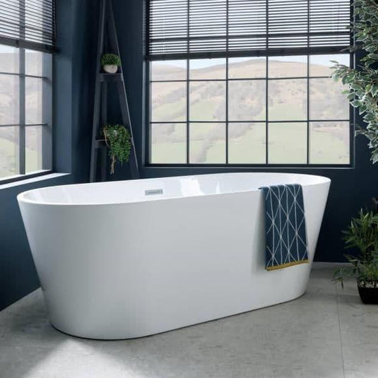 Oceana Caswell 1700mm Freestanding Double Ended Bath - Envy Bathrooms Ltd