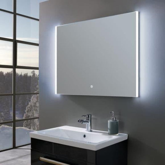 Oceana Charisma 800mm LED Landscape Mirror - Chrome - Envy Bathrooms Ltd