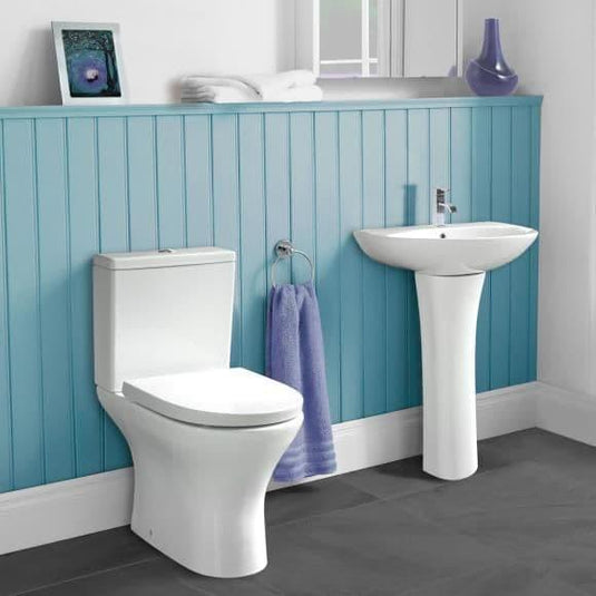 Oceana Croft 550mm Basin & Pedestal - Envy Bathrooms Ltd