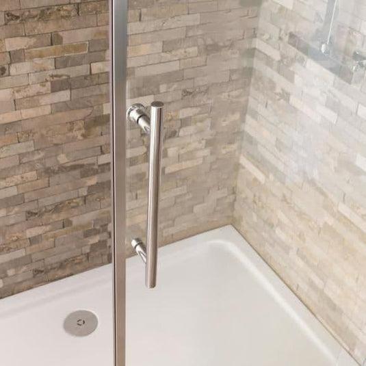 Oceana Crystal 800mm Corner Entry Door (6mm Glass) - Chrome - Envy Bathrooms Ltd