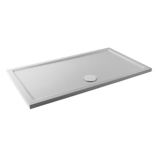 Oceana Form40 1400 x 800mm Rectangular Anti-Slip Shower Tray - White - Envy Bathrooms Ltd