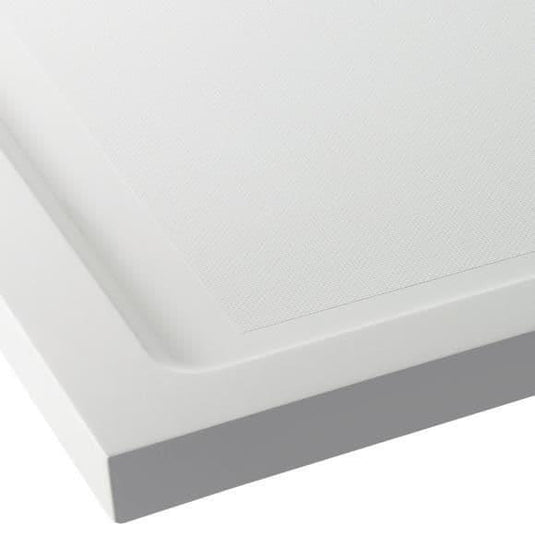 Oceana Form40 800 x 700mm Rectangular Anti-Slip Shower Tray - White - Envy Bathrooms Ltd