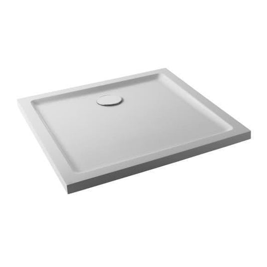 Oceana Form40 900 x 900mm Square Anti-slip Shower Tray - White - Envy Bathrooms Ltd