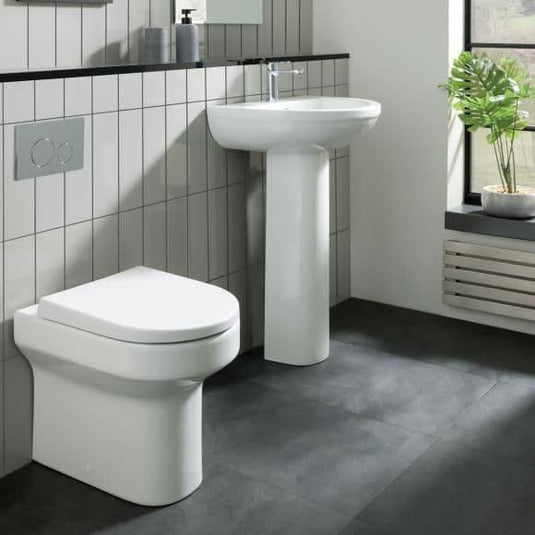 Oceana Harlech Back to Wall Pan & Soft Close Seat - Envy Bathrooms Ltd