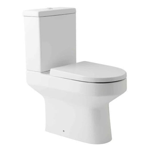 Oceana Harlech Close Coupled Open Back Pan & Cistern Inc Soft Close Seat - Envy Bathrooms Ltd