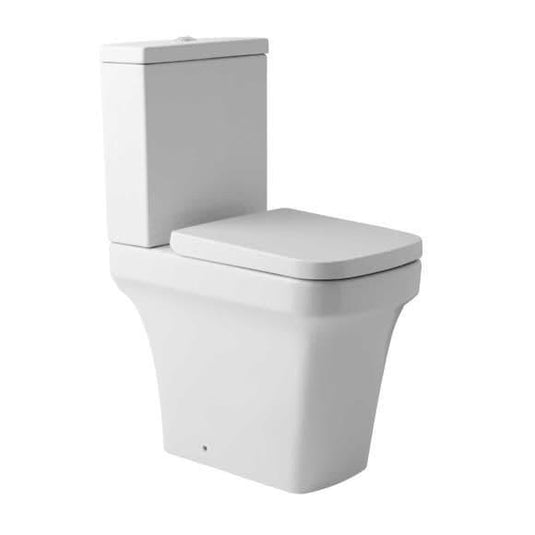 Oceana Hensol Close Coupled Open Back Pan & Cistern Inc Soft Close Seat - Envy Bathrooms Ltd