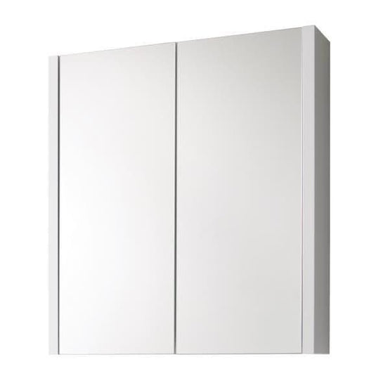 Oceana Kara 600 Double Door Mirror Cabinet - Gloss White - Envy Bathrooms Ltd