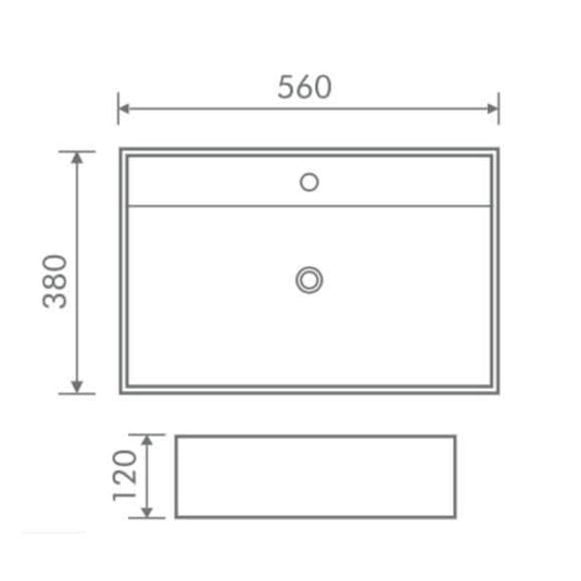 Oceana Molly 560mm Freestanding Square Basin - Envy Bathrooms Ltd