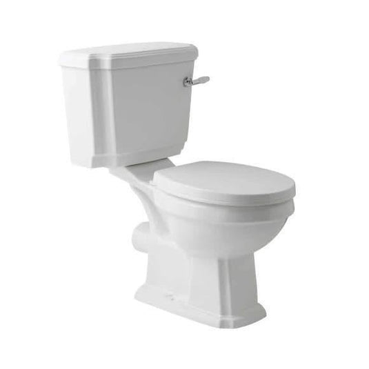 Oceana Oxford Close Coupled Open Back Pan & Cistern Inc Soft Close Seat - Envy Bathrooms Ltd