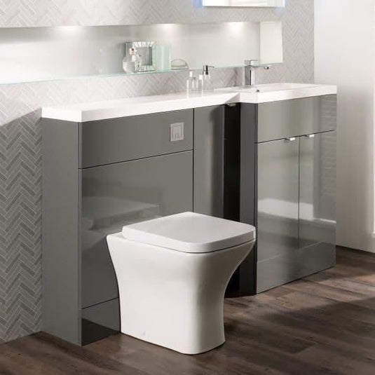 Oceana Rio 1500 Type B Furniture Set & Basin in Grey Gloss (RH) - Envy Bathrooms Ltd