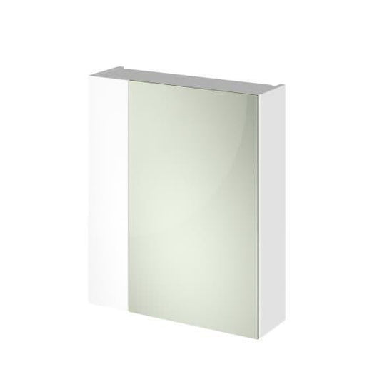 Oceana Rio 600 Mirrored Wall Cabinet - Gloss White - Envy Bathrooms Ltd