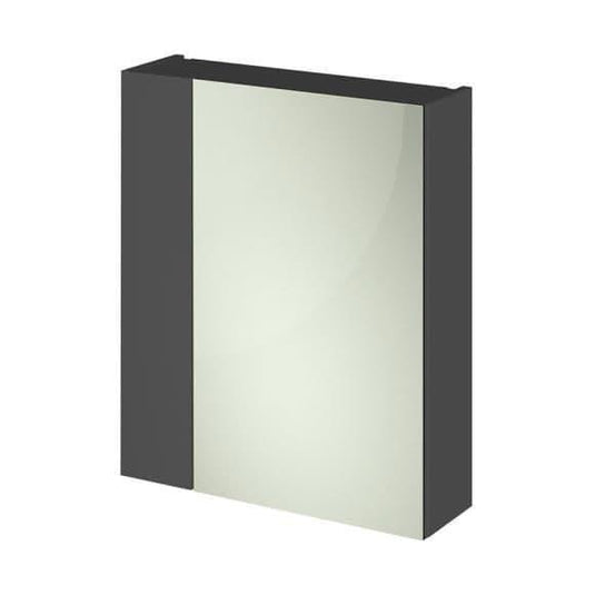 Oceana Rio 600 Mirrored Wall Cabinet - Grey Gloss - Envy Bathrooms Ltd