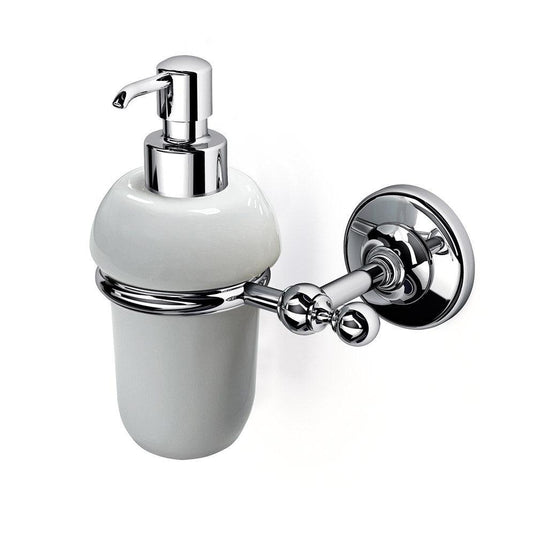 Origins Albany Soap Dispenser - Chrome/White - Envy Bathrooms Ltd
