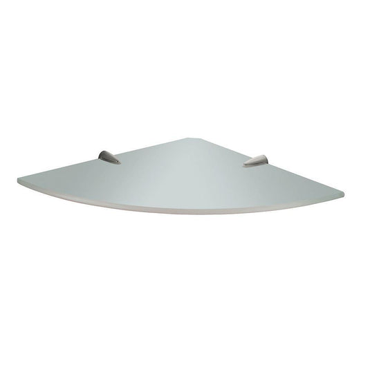 Origins Artemis Corner Glass Shelf - Chrome - Envy Bathrooms Ltd