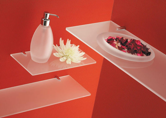 Origins Artemis Glass Shelf 45cm - Chrome - Envy Bathrooms Ltd