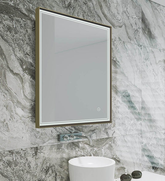 Origins Astoria 60 x 80cm Mirror - Brushed Bronze - Envy Bathrooms Ltd