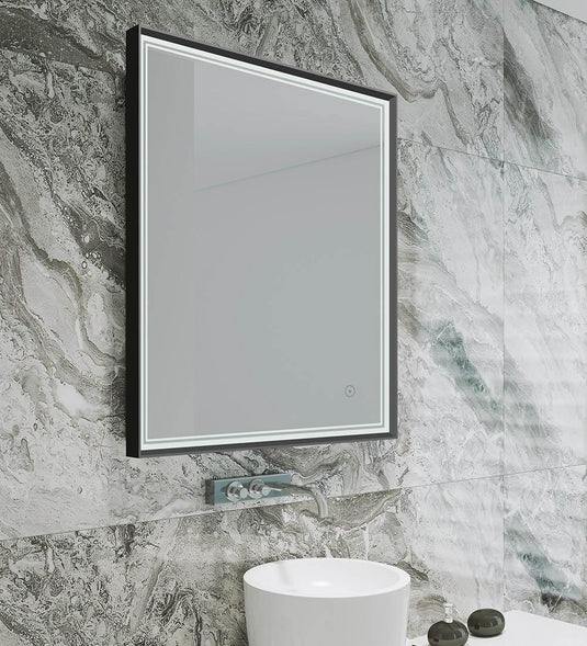 Origins Astoria Mirror 75 Black - 75x90cm - Envy Bathrooms Ltd