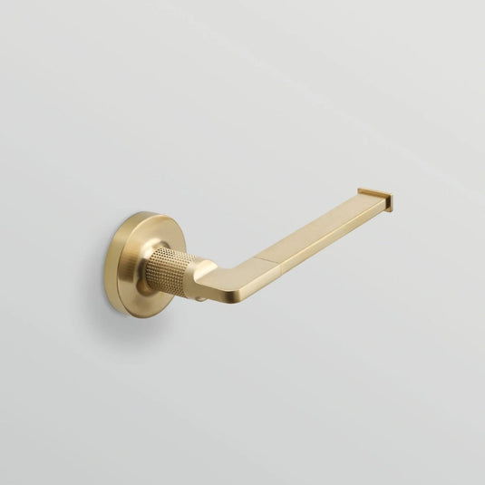 Origins Baxter Open Toilet Roll Holder - Brushed Brass - BAX-117001-BB - Envy Bathrooms Ltd