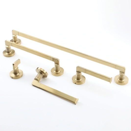 Origins Baxter Open Toilet Roll Holder - Brushed Brass - BAX-117001-BB - Envy Bathrooms Ltd