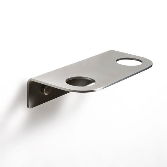 Origins Bottle Holder 2 hole - Brushed Stainless Steel - Envy Bathrooms Ltd