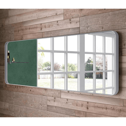 Origins City 150 x 50cm Mirror - White - Envy Bathrooms Ltd