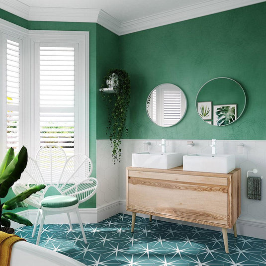 Origins City Round Mirror 60cm - White - Envy Bathrooms Ltd