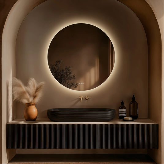 Origins Claris 1000mm Round Mirror - No Frame - CLR-01D100-03 - Envy Bathrooms Ltd