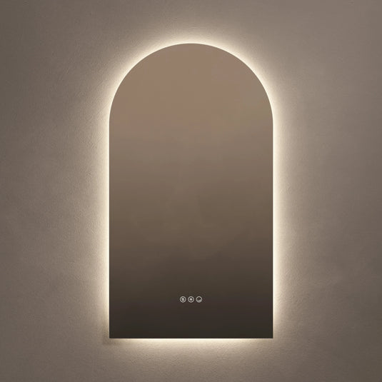 Origins Claris 500mm Arch Mirror - No Frame - CLR-01R059-03 - Envy Bathrooms Ltd