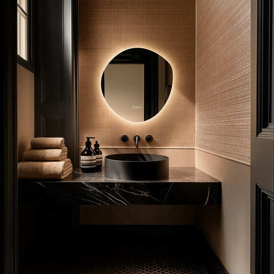 Origins Claris 600mm Organic Mirror - No Frame - CLR-01G658-03 - Envy Bathrooms Ltd