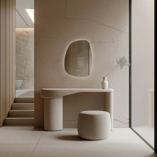 Origins Claris 600mm Organic Mirror - No Frame - CLR-01G068-03 - Envy Bathrooms Ltd